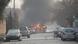 Vehicles on fire after the blast in Jalalabad Vehicles on fire after the blast in Jalalabad