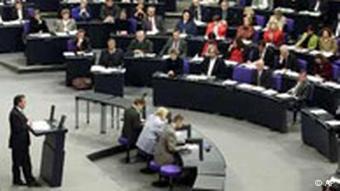 Bundestagsdebatte Schröder