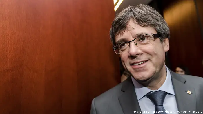 Belgien Brüssel Carles Puigdemont (picture-alliance/AP Photo/G. Vanden Wijngaert)