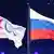 Флаги Паралимпийских игр и России