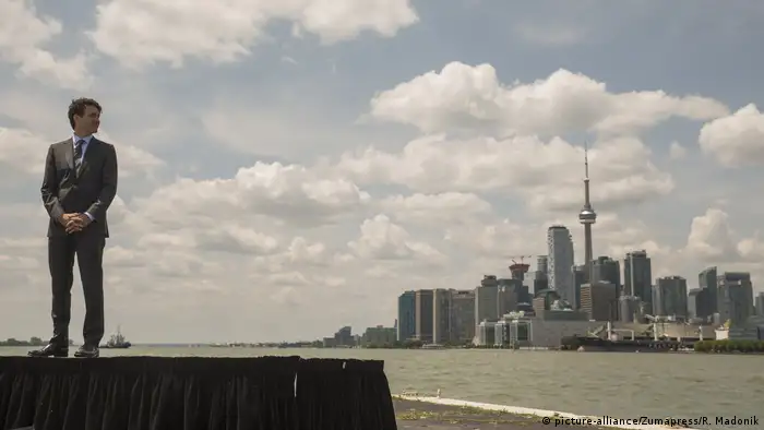 Kanada Justin Trudeau Pläne zu Port Lands (picture-alliance/Zumapress/R. Madonik)
