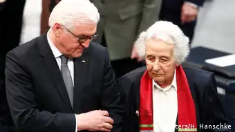 Berlin Holocaust Gedenkstunde im Bundestag | Frank-Walter Steinmeier und Anita Lasker-Wallfisch