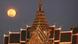 A full moon above the Thai Royal Palace A full moon above the Thai Royal Palace