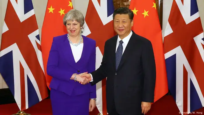 China Theresa May bei Xi Jinping