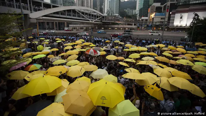 Hongkong 2015 Jahrestag Proteste