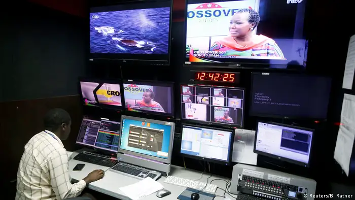 Studio of Kenyan tv channel NTV