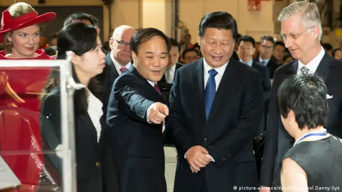 Belgien 2014 Besuch Xi Jinping, Präsident China | Volvo, Gent