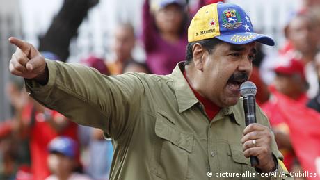Nicolas Maduro jahrestag Putschversuch (picture-alliance/AP/A. Cubillos)