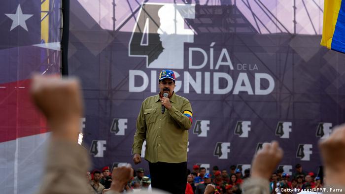 Venezuela Nicolas Maduro Jahrestag Putschversuch (Getty Images/AFP/F. Parra)
