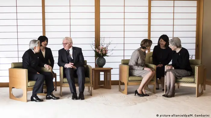 Japan Bundespräsident Steinmeier trifft Kaiser Akihito