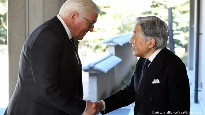 Japan Bundespräsident Steinmeier trifft Kaiser Akihito