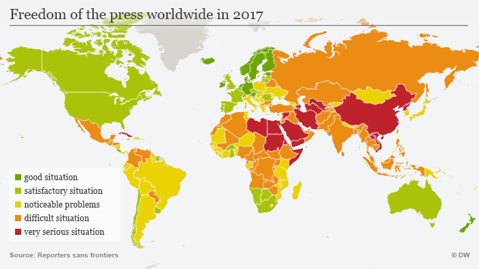 World Press Freedom Index 2018 Europe Turning Into Crisis Region For Journalists News Dw 25 04 2018