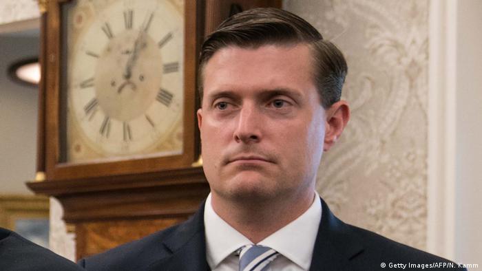 US Rob Porter in the Oval Office (Getty Images/AFP/N. Kamm)