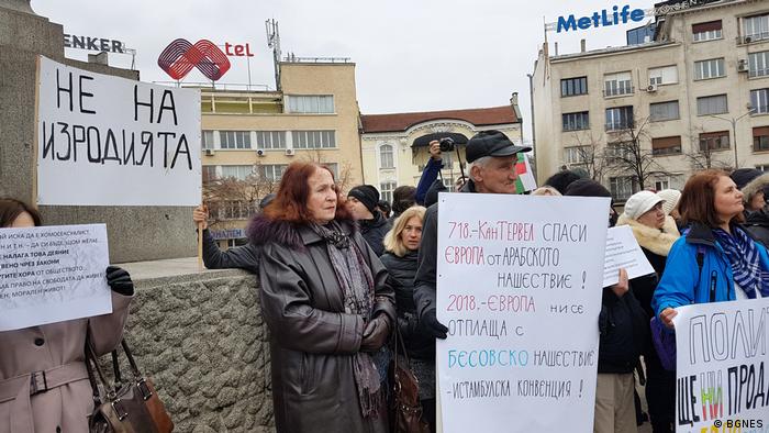 Bulgarien Proteste gegen die Istanbuler Konvention in Sofia
