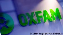 The logo on the front of an Oxfam bookshop is photographed in Glasgow on February 10, 2018. The British Government announced late on February 9 it was reviewing all work with Oxfam amid revelations the charity's staff hired prostitutes in Haiti during a 2011 relief effort on the earthquake-hit island. / AFP PHOTO / Andy Buchanan (Photo credit should read ANDY BUCHANAN/AFP/Getty Images)