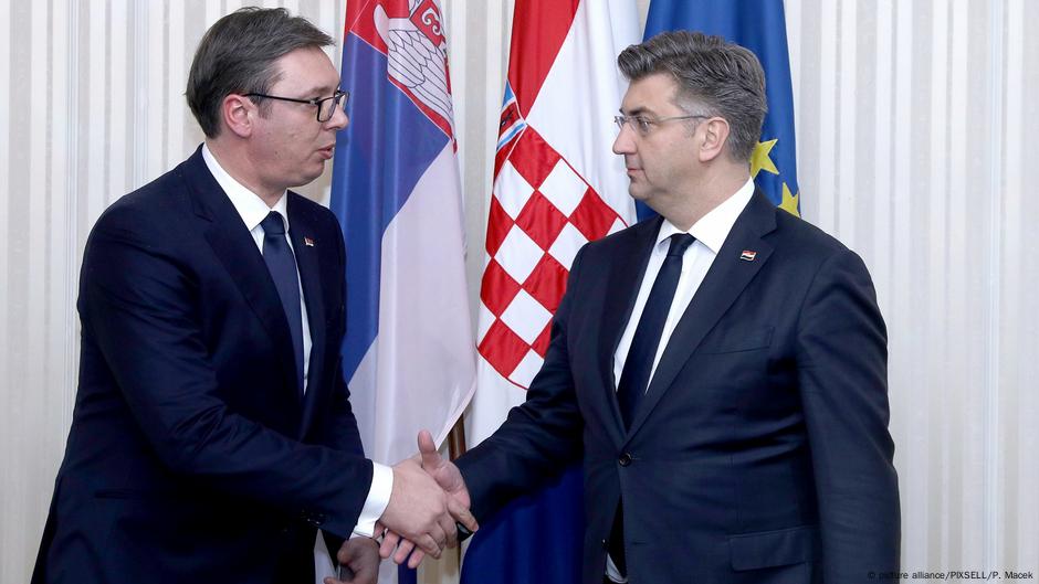 Predsednik Srbije Aleksandar Vučić i premijer Hrvatske Andrej Plenković (arhivska fotografija)