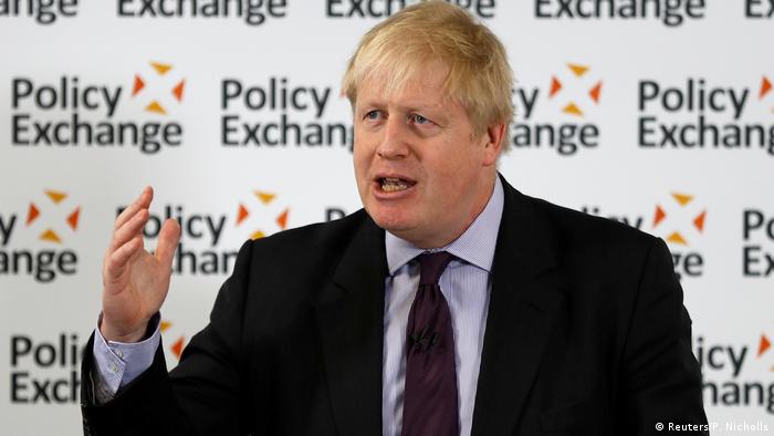 Außenminister Boris Johnson bei Brexit-Rede in London (Reuters/P. Nicholls)