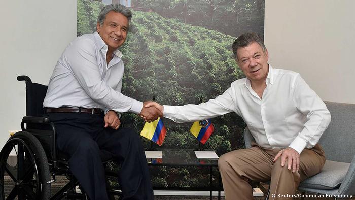 Kolumbien Treffen Juan Manuel Santos und Lenin Moreno in Pereira (Reuters/Colombian Presidency)