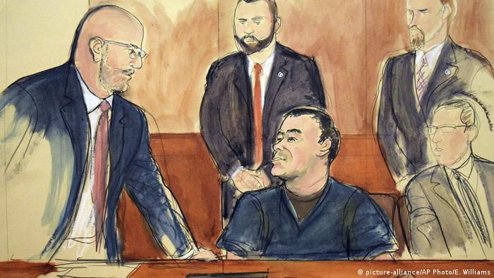 USA Prozess gegen El Chapo in New York (picture-alliance/AP Photo/E. Williams)