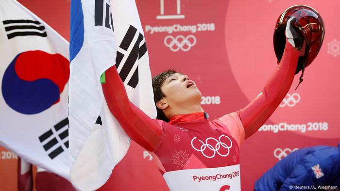 Olympische Winterspiele 2018 in Südkorea Skeleton Yun Sung Bin (Reuters/A. Wiegmann)