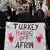 Протестующие против операции Турции в районе Африна