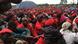 MDC supporters in red t-shirts attend the funeral of opposition leader Tsvangirai MDC supporters in red t-shirts attend the funeral of opposition leader Tsvangirai