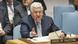 Palestinian leader Mahmoud Abbas at the UN Security Council Palestinian leader Mahmoud Abbas at the UN Security Council