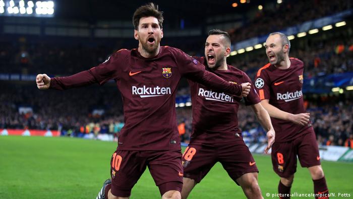 Champions League Lionel Messi Strike Gives Barcelona The Edge Over Chelsea Sports German Football And Major International Sports News Dw 02 18