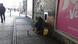A homeless man in Berlin A homeless man in Berlin