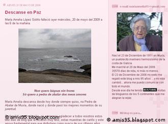 Descanse en paz: la bloguera María Amelia López fallece a los 97 años.