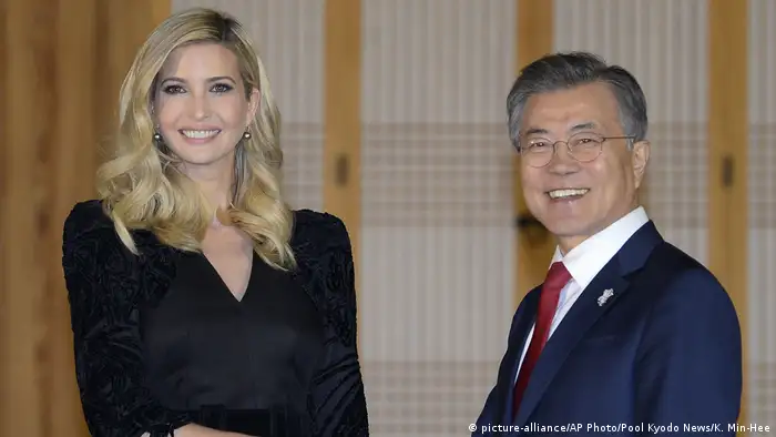 Südkorea Ivanka Trump & Präsident Moon Jae-in