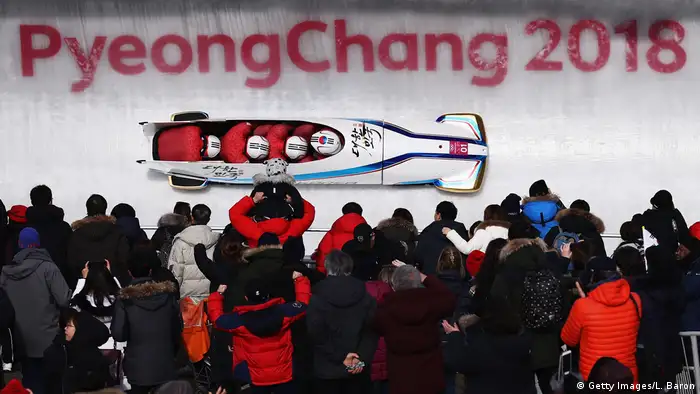Olympische Winterspiele 2018 in Südkorea Viererbob mit Won Yunjong (Getty Images/L. Baron)