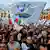 Italien Mailand - Unterstützer der Norther League Partei bei Demonstration