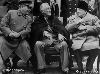 Сталин, Черчилль и Рузвельт в Ялте