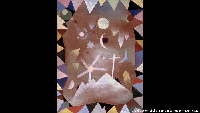 Klee painting Above Mountain Summit (Collection of the Gemeentemuseum Den Haag)