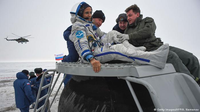 Kasachstan Landung der ISS Astronauten (Getty Images/AFP/A. Nemenov)
