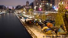 تصویر: پناهجویان خیمه نشین در زمستان سرد پاریس 