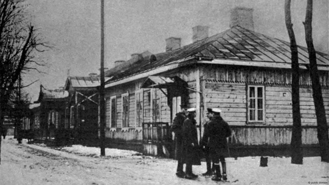 Сградата в Брест-Литовск, Беларус, където се водят преговори между Русия и Четворния съюз през 1917-1918 година.