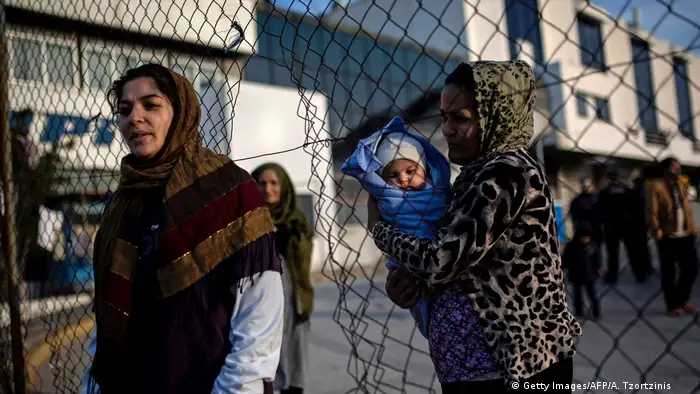 Griechenland Flughafen Flüchtlinge