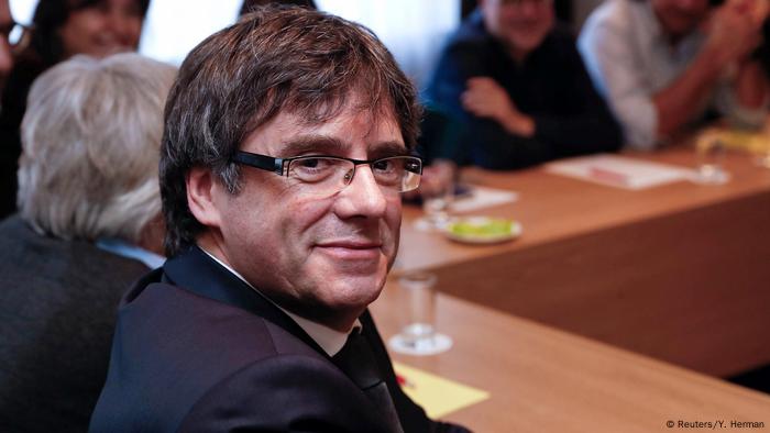 Belgien Carles Puigdemont in Brüssel (Reuters/Y. Herman)