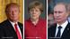 Trump, Merkel, Putin Trump, Merkel, Putin
