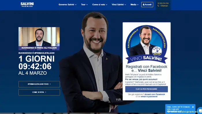 Matteo Salvini of the far-right Northern League came up with a humble publicity stunt – whoever likes his Facebook posts can win a chance to take a picture with the captain, talk to him on the phone, or meet in private. He was lambasted on social media and by Italy's La Repubblica daily, which wrote: The captain? Even Silvio Berlusconi in his golden age would envy this kind of self-regard.