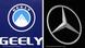 Bildkombo der Firmenlogos - Geely und Daimler Bildkombo der Firmenlogos - Geely und Daimler