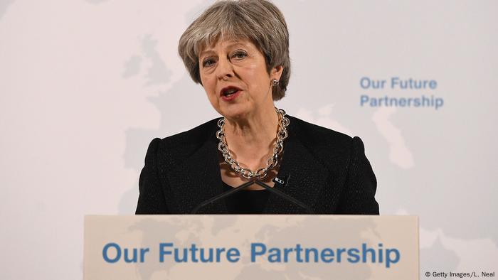 Großbritannien London - Theresa May hält Rede zum Brexit NEU (Getty Images/L. Neal)