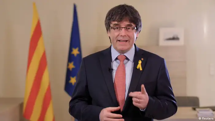 Carles Puigdemont, Ansprache