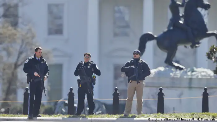 USA Lockdown Weißes Haus in Washington (picture-alliance/AP Images/P. M. Monsivais)