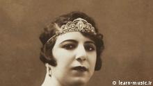 Titel: Ghamar ol-Moluk Vaziri (1905-1959), Mutter der iranischen Musik, die erste iranische Sängerin, die ohne Verschleierung auf der Bühne sang
Stichwörter: Iran, Sängerin, Ghamar, Qamar, Vaziri
Rechte: lizenzfrei, learn-music.ir