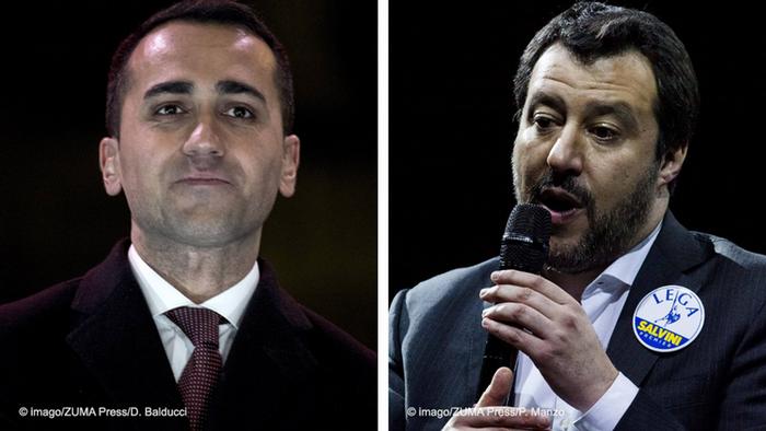 Italien Wahl 2018 | Kombibild Luigi Di Maio und Matteo Salvini
