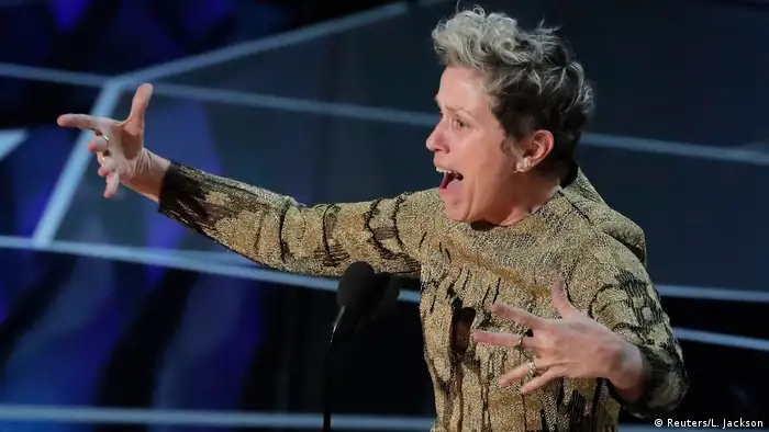 Frances McDormand bei der Oscar-Verleihung 2018 (Reuters/L. Jackson)