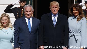 USA israelischer Ministerpräsident Benjamin Netanyahu besucht den US-Präsidenten Donald Trump (picture-alliance/AP Photo/E. Vucci)